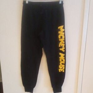 Disney Mickey Mouse Black Joggers / Sweatpants